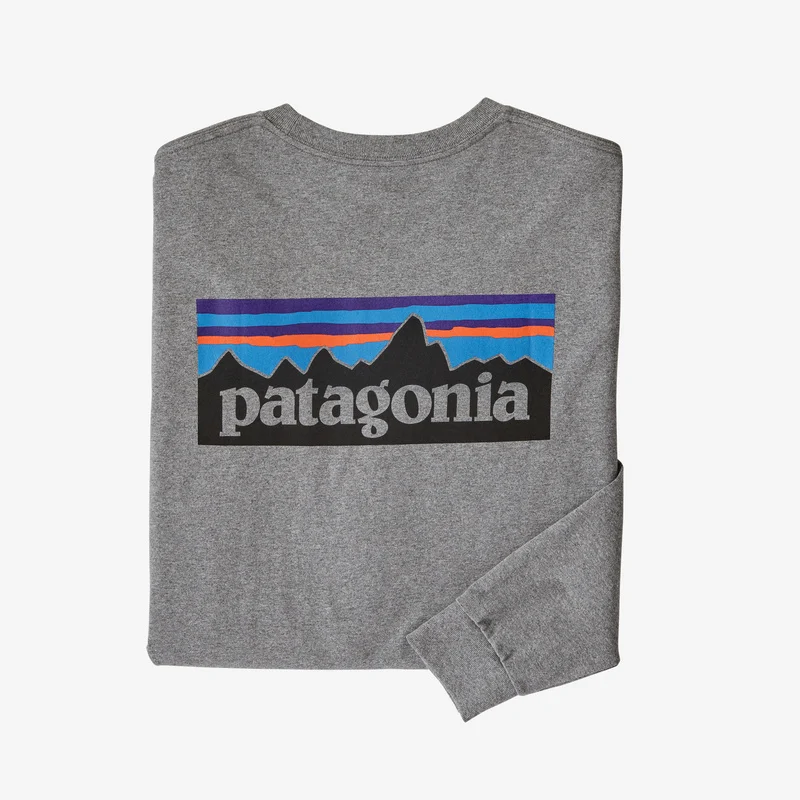 Patagonia Men's Long-Sleeved P-6 Logo Responsibili-Tee