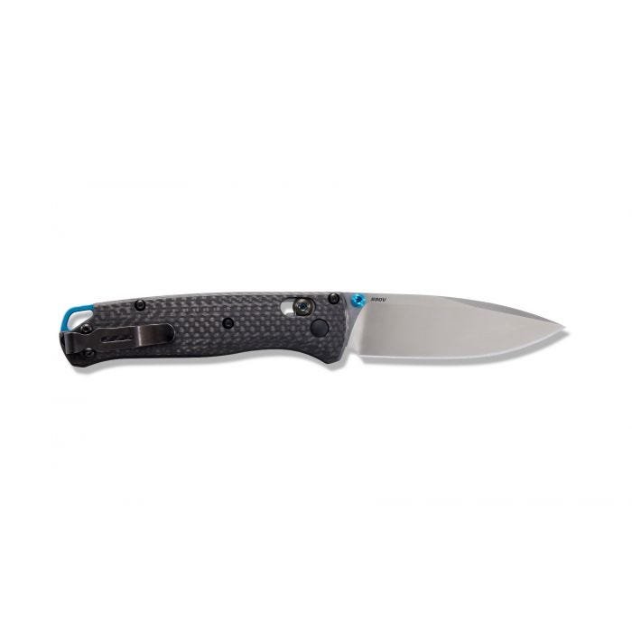 Load image into Gallery viewer, Benchmade Bugout Drop Point in the open position.
