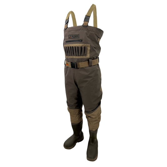 Fort Thompson Grand Refuge 3.0 Waders front view in Brown