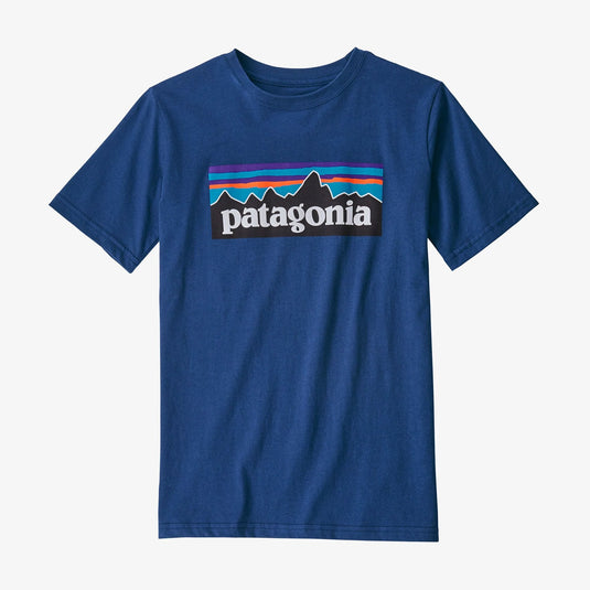 Patagonia Boys' Organic P-6 Logo T-Shirt Youth T-Shirts- Fort Thompson