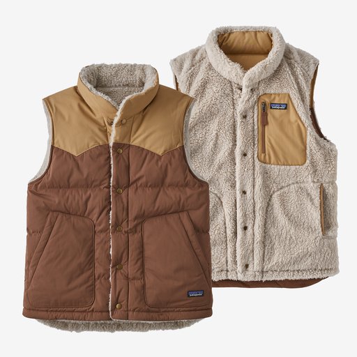 Patagonia Men s Reversible Bivy Down Vest Moose Brown