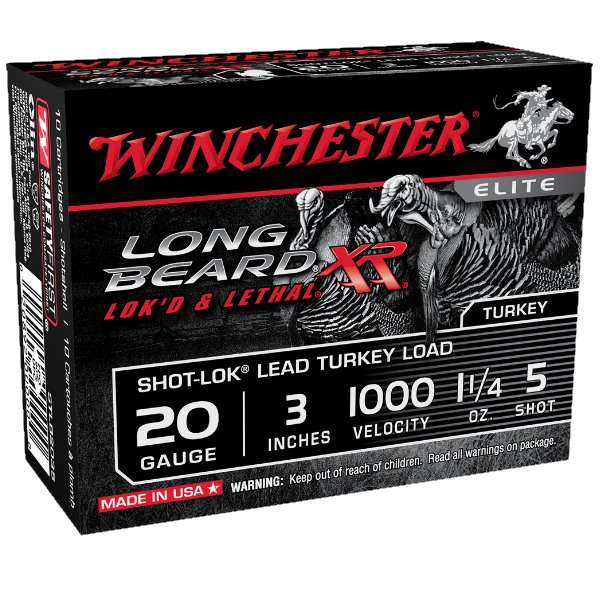 Winchester Long Beard XR Turkey Load STLB2035 20 Gauge Shells 3'' 