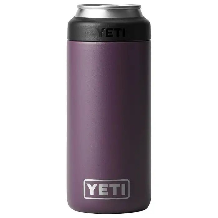 Load image into Gallery viewer, YETI Rambler Colster Slim Drink Insulator in the color Nordic Purple.
