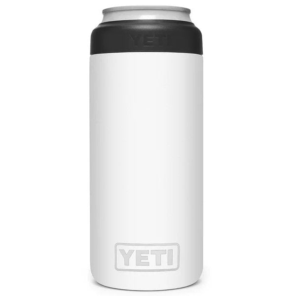 Load image into Gallery viewer, YETI Rambler Colster Slim Drink Insulator in the color White.
