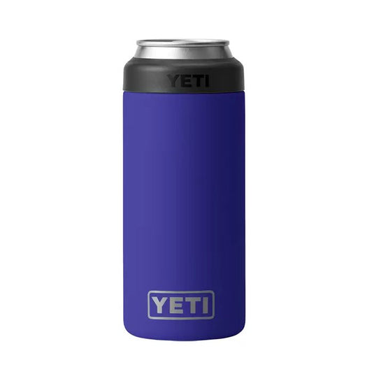 YETI Rambler Colster Slim Drink Insulator in the color OffShore Blue