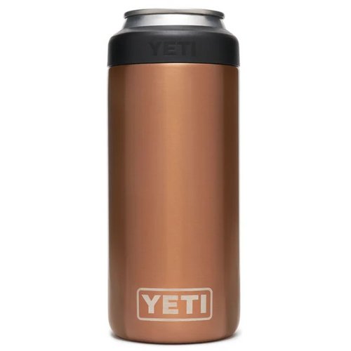 Load image into Gallery viewer, YETI Rambler Colster Slim Drink Insulator in the color Copper.

