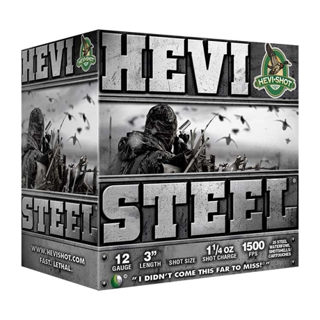 HEVI-SHOT HEVI STEEL 12GA 3IN #2 1.25OZ 60002-CASE