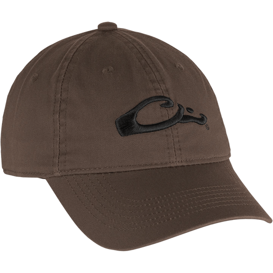 Drake Cotton Twill Cap Large Logo Mens Hats - Fort Thompson