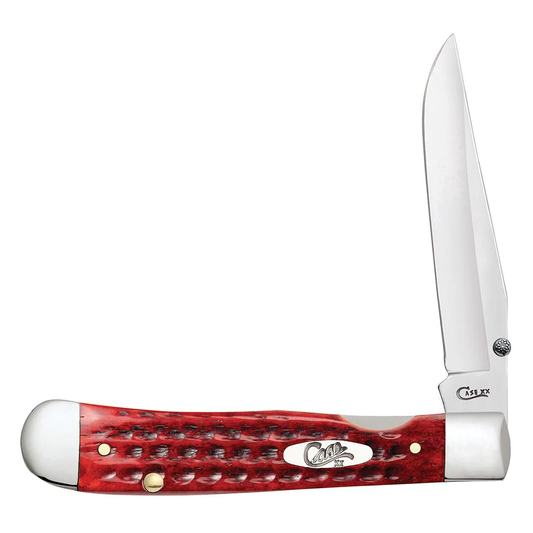Case Kickstart Pocket Worn Old Red Bone Trapperlock 10306 Knife