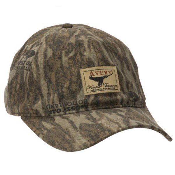 Avery Oil Cloth in the color Bottomland with the Avery logo.