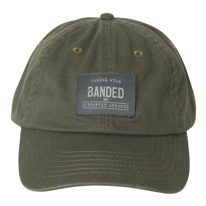 Load image into Gallery viewer, Banded Lifestyle Label Unstructured Cap Mens Hats- Fort Thompson
