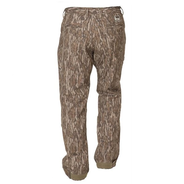 Load image into Gallery viewer, Back view of Banded Soft Shell Wader Pants in the color Bottomland.
