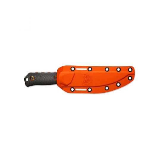 Benchmade Raghorn Knife 15600OR Knives with sheath facing right