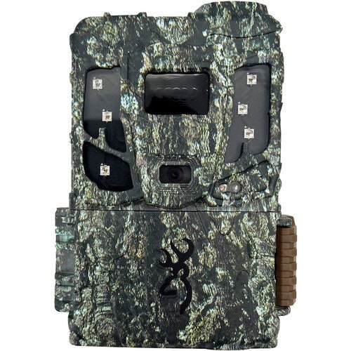 Browning Pro Scout Max Extreme 20MP Cellular with the Browning logo bottom center of the device.