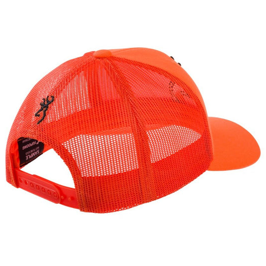 Back view of the Browning Proof Cap in the color Blaze Orange.