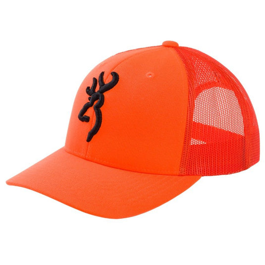 Front view of the Browning Proof Cap  in the color Blaze Orange.