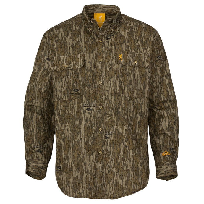 Front view of the Browning Wasatch CB Shirt in the color Bottomland.