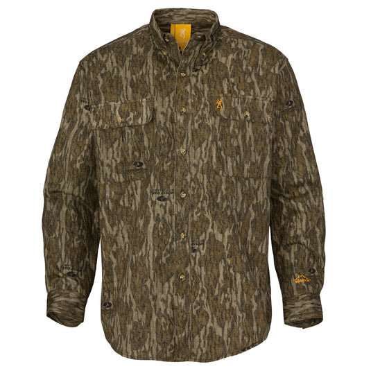 Front view of the Browning Wasatch CB Shirt in the color Bottomland.