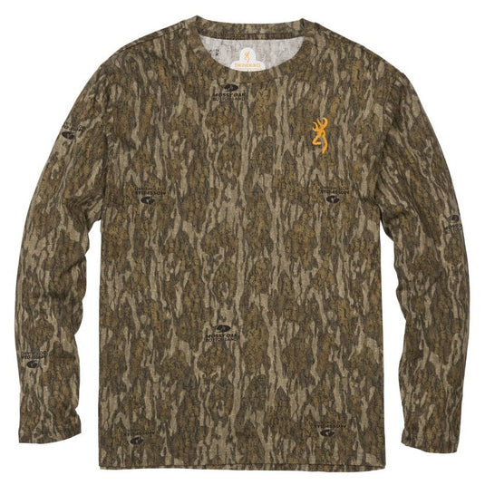 Browning Wasatch Long Sleeve T-Shirt Mens T-Shirts- Fort Thompson