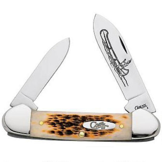 Case Amber Bone Canoe Knife 00263 Knives- Fort Thompson