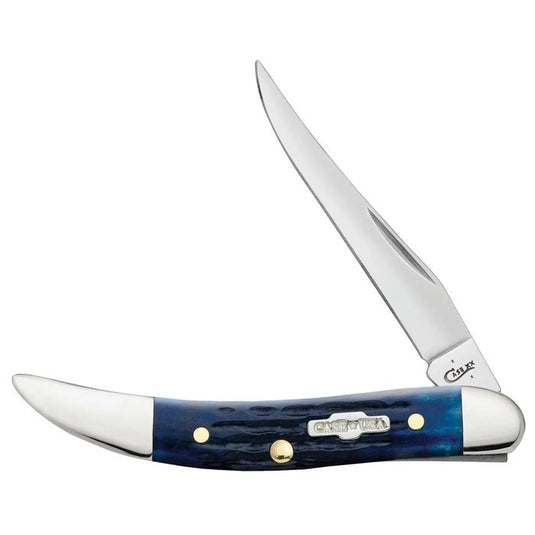 Case Blue Bone Rogers Corn Cob Jig Small Texas Toothpick 02804 Knife Knives- Fort Thompson