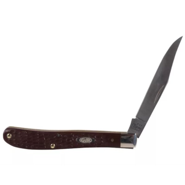 Case Brown Synthetic Slimline Trapper Folding Knife 00135 Knives- Fort Thompson