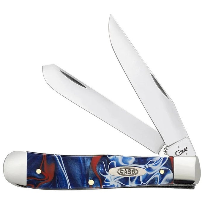 Case Patriotic Kirinite Trapper 11200 Knife Knives- Fort Thompson