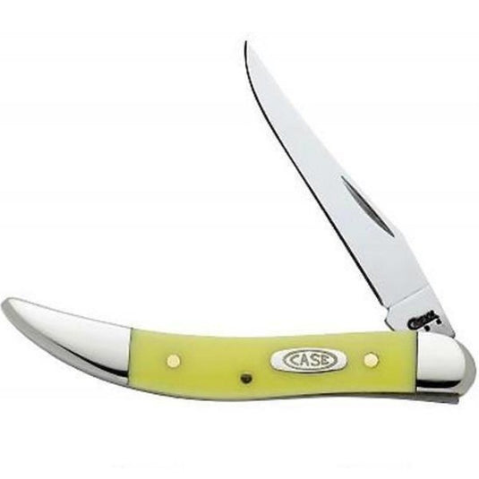 Case Small Yellow Toothpick Folding Knife 00091 Knives- Fort Thompson