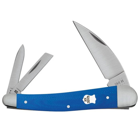 Case Smooth Blue G-10 Seahorse Whittler 16747 Knife Knives- Fort Thompson