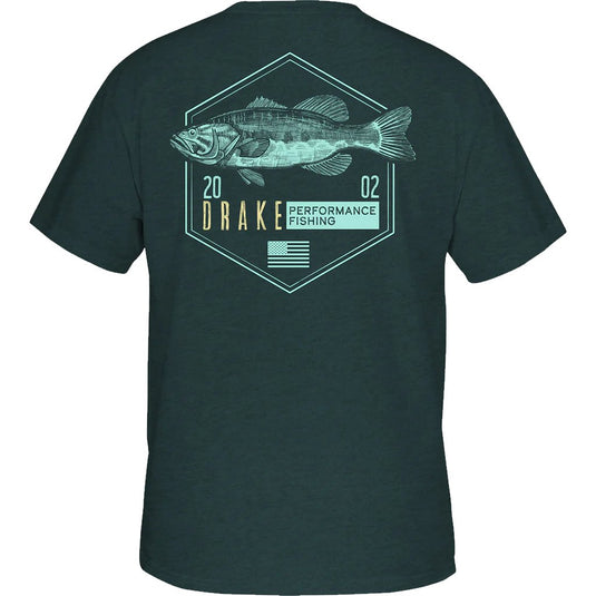 Drake Bass Hexagon Short Sleeve T-Shirt Mens T-Shirts- Fort Thompson