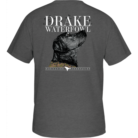 Drake Black Lab Profile T-Shirt Short Sleeve Mens T-Shirts- Fort Thompson