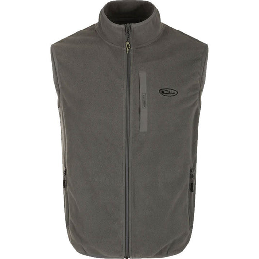 Drake Camp Fleece Vest in the color Castlerock Grey.