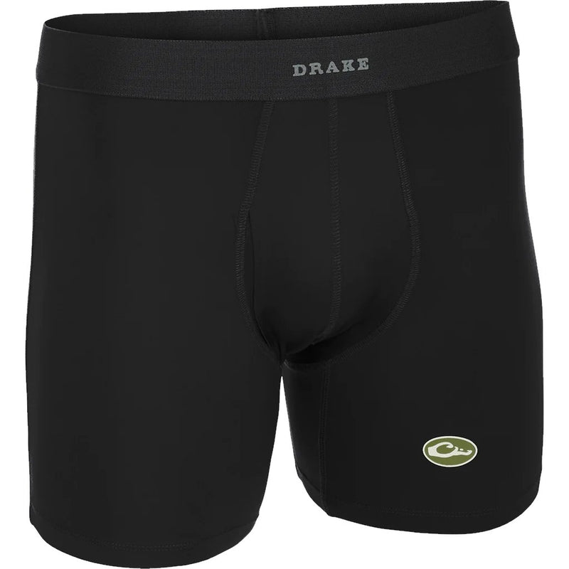 Load image into Gallery viewer, Drake Commando Boxer Brief Old School Underwear in the color Black.
