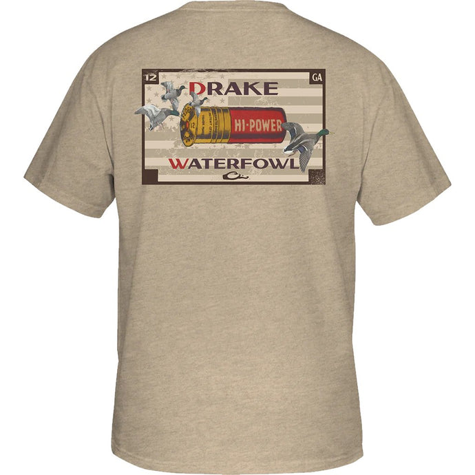 Drake Hi Power Shell Short Sleeve T-Shirt Mens T-Shirts- Fort Thompson