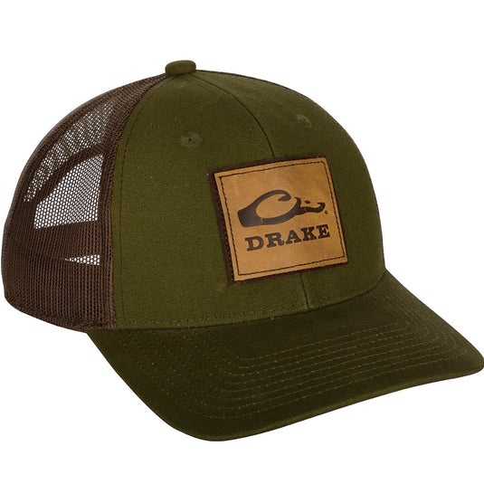 Drake Leather Patch Mesh Back Cap Mens Hats- Fort Thompson