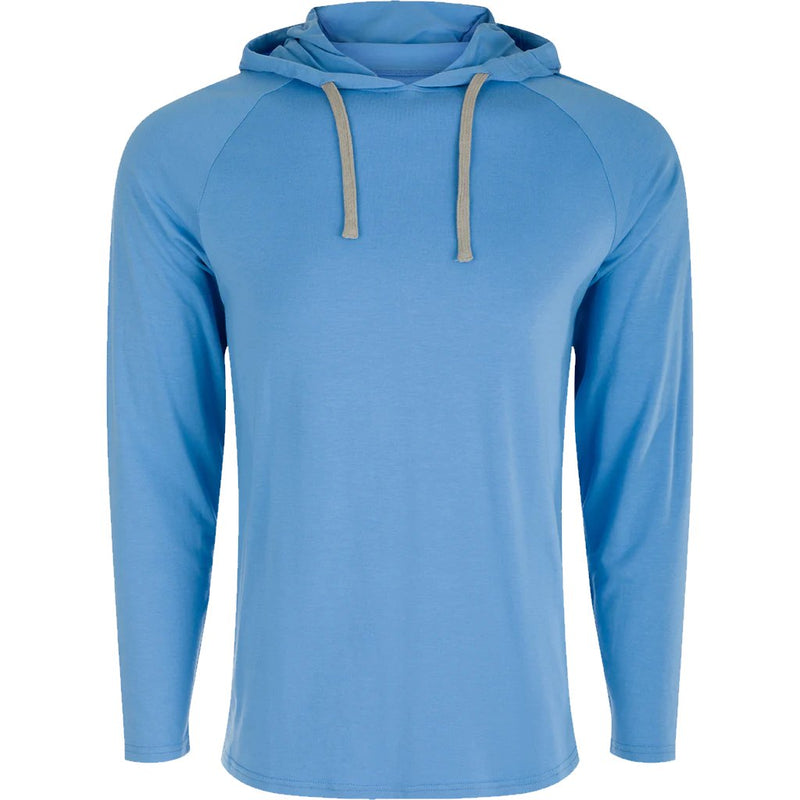 Load image into Gallery viewer, Drake Long Sleeve Bamboo Hoodie in the color Silver Lake Blue.
