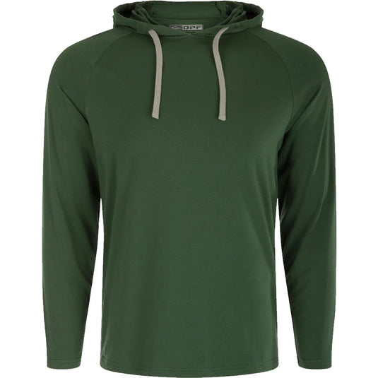 Drake Long Sleeve Bamboo Hoodie in Cilantro Green.