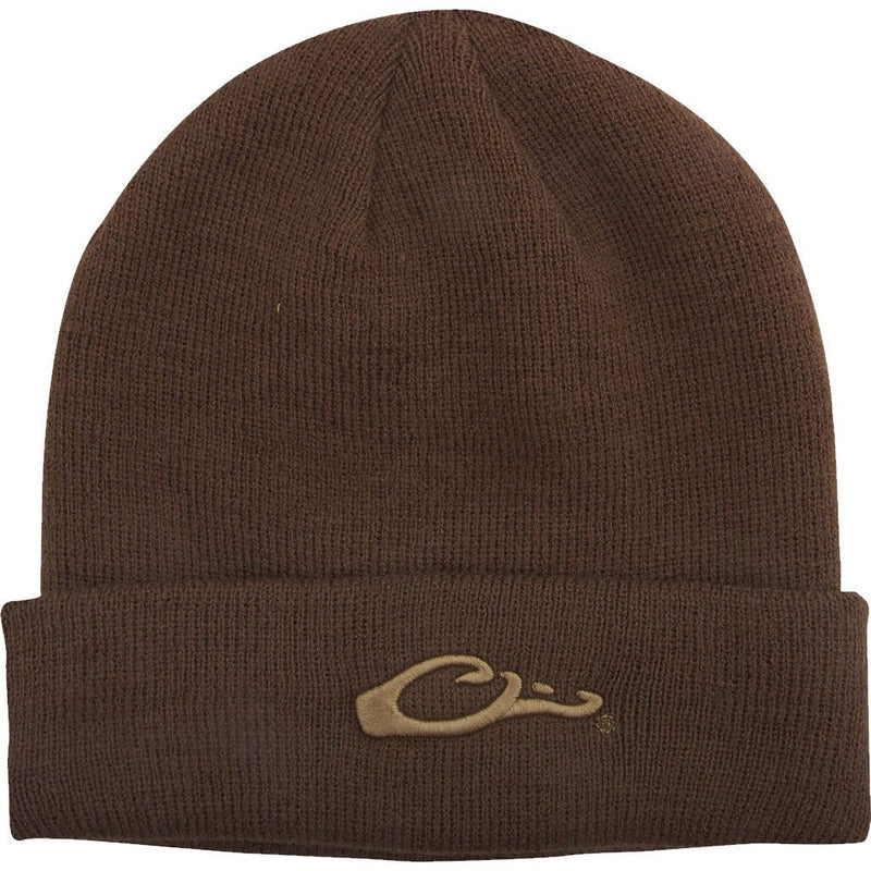 Load image into Gallery viewer, Drake LST Rib-Knit Stocking Cap in the color Brown.
