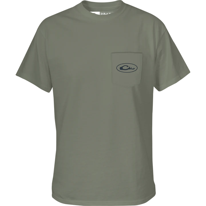 Load image into Gallery viewer, Drake Mallard Circle T-Shirt Short Sleeve Mens T-Shirts- Fort Thompson
