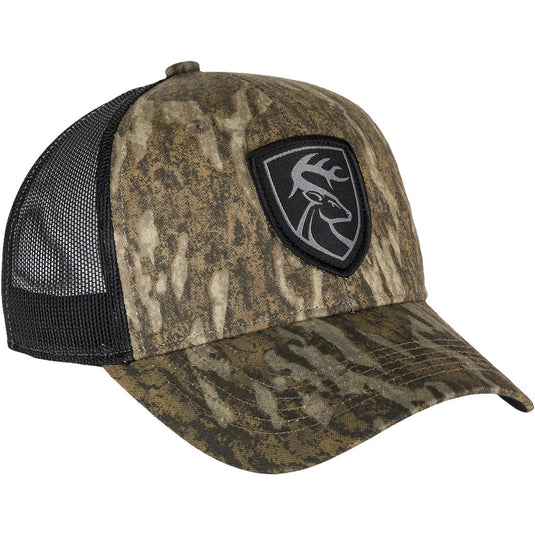 Drake Mesh-Back Patch Logo Cap in the color Bottomland.