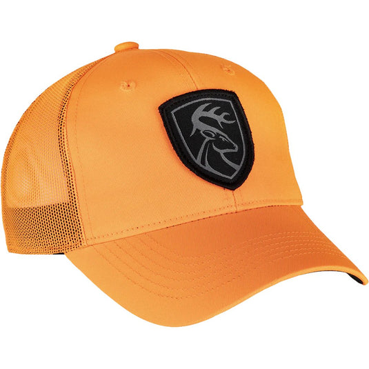Drake Mesh-Back Patch Logo Cap in the color Blaze.
