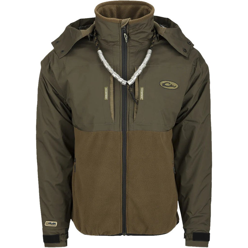 Load image into Gallery viewer, Drake MST Guardian Eqwader Flex Fleece Full Zip Jacket w/ Hood Mens Jackets- Fort Thompson
