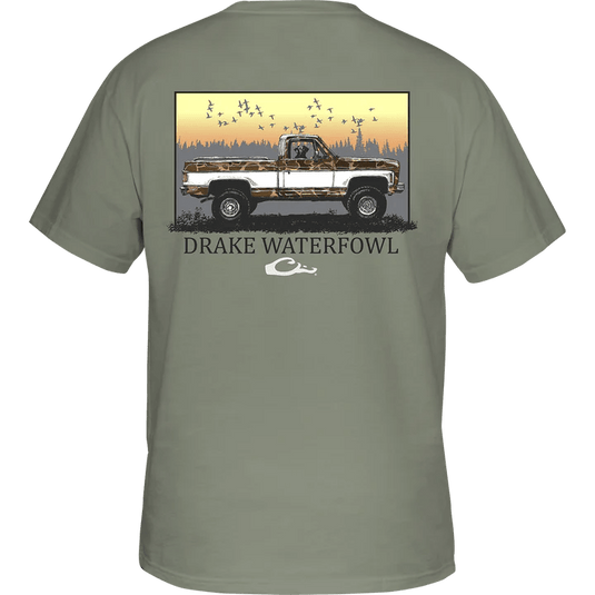 Drake Old School Chevy T-Shirt Short Sleeve Mens T-Shirts- Fort Thompson