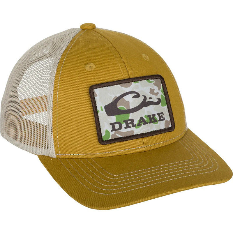 Load image into Gallery viewer, Drake Old School Patch 2.0 Mesh Back Cap Mens in the color Bronze.

