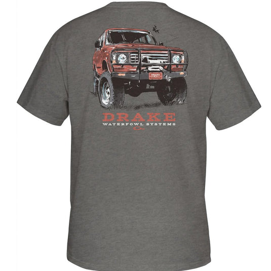 Drake Red 4X4 Short Sleeve Tee Mens T-Shirts- Fort Thompson