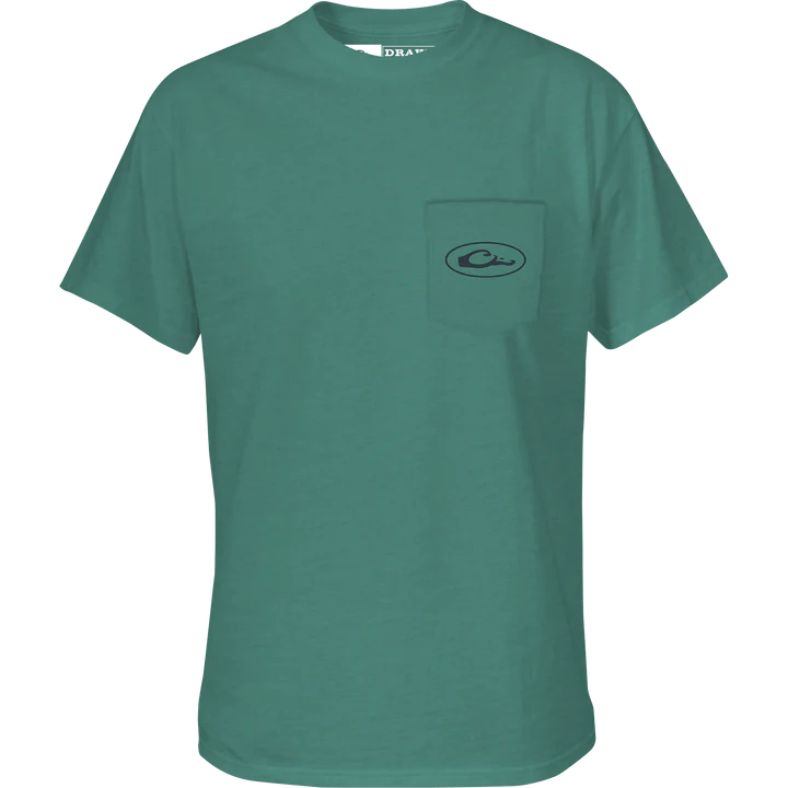 Load image into Gallery viewer, Drake Wood Duck Circle T-Shirt Mens T-Shirts- Fort Thompson
