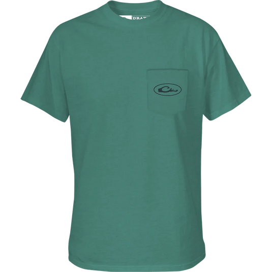 Drake Wood Duck Circle T-Shirt Mens T-Shirts- Fort Thompson