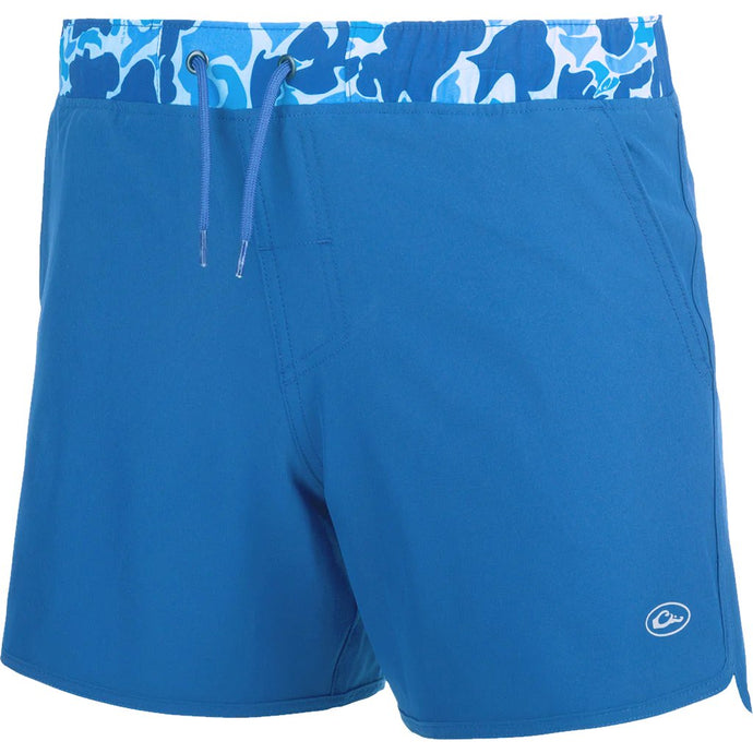 Drake Youth Commando Hybrid Colley Short 5' in the color Marina Blue.