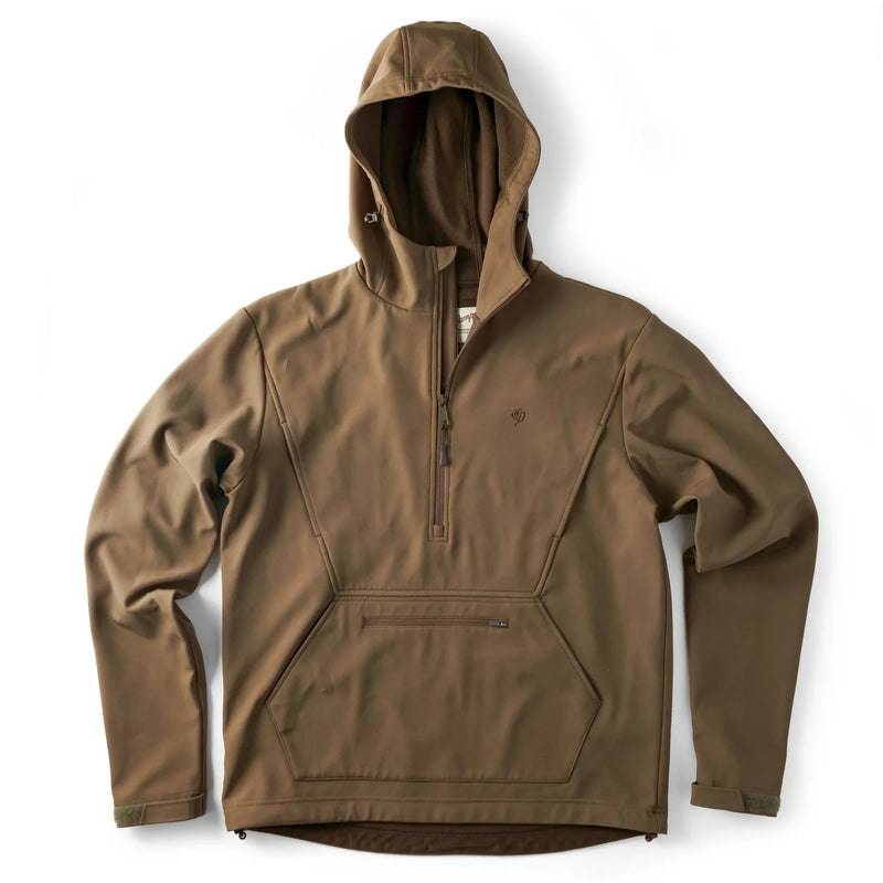 Load image into Gallery viewer, Duck Camp Contact Soft Shell Hoodie in the color Pin Oak. 
