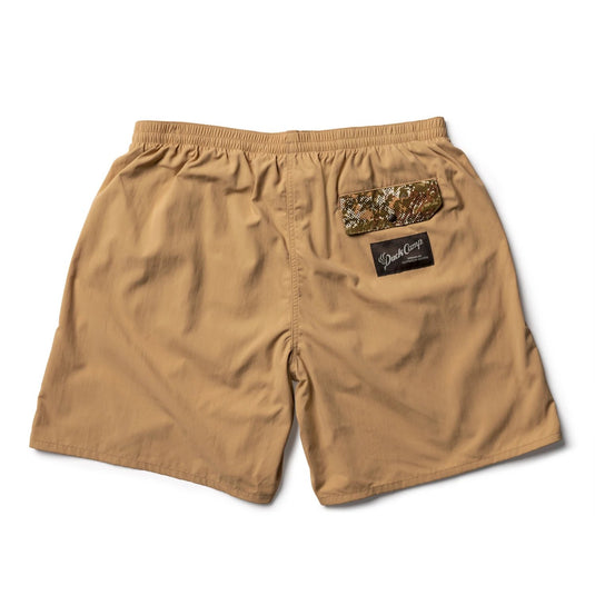 Back view of the Duck Camp Men's Scout Shorts in the color Lark/Midland.